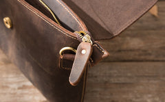 Vintage Leather Small Mens Cool Messenger Bags Small Shoulder Bag for Men - iwalletsmen