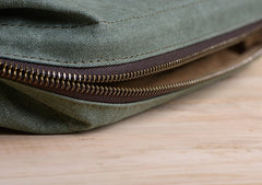 Large Canvas Mens Clutch Bag Zipper Wristlet Bag Phone Purse for Men - iwalletsmen