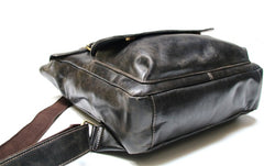Cool Brown Mens Leather Backpack Travel Backpack School Backpacks for men - iwalletsmen