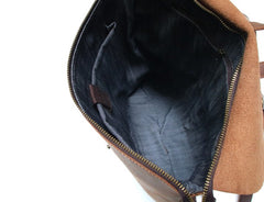 Cool Black Mens Leather Backpack Travel Backpacks School Backpacks for men - iwalletsmen