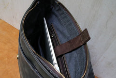 Leather Coffee Mens Backpack Cool Travel Backpacks Laptop Backpack for men - iwalletsmen