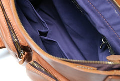 Leather Brown Mens Backpack Cool Travel Backpacks Laptop Backpack for men - iwalletsmen
