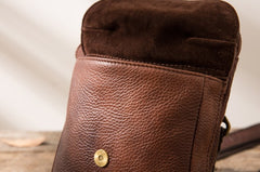 Cool Leather Coffee Belt Pouches Mens Waist Bag Shoulder Bag for Men - iwalletsmen
