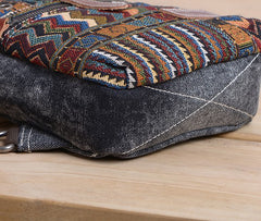 Folk Canvas Mens Sling Bag Vintage Chest Bag One Shoulder Pack for men - iwalletsmen