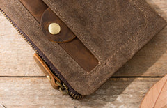 Cool Canvas Mens Small Wallet Bifold Vintage billfold Wallets for Men - iwalletsmen