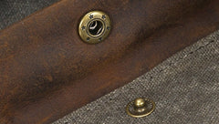 Mens Canvas Long Wallets for men Bifold Cool Men Long Wallet - iwalletsmen