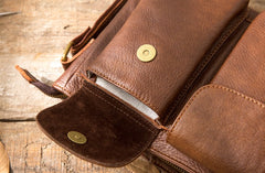 Cool Small Leather Vintage Mens Messenger Bag Shoulder Bags  for Men - iwalletsmen