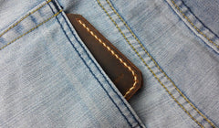 Leather Mens Slim Front Pocket Bifold Brown Small Wallets Card Wallet for Men - iwalletsmen