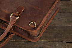 men's laptop bag​ Vintage leather briefcases for men brown leather briefcase briefcase leather laptop