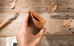 Leather Mens Slim Card Holder Front Pocket Wallets Card Wallet for Men - iwalletsmen