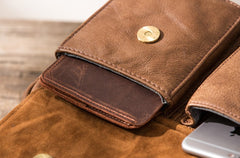 Cool Small Leather Mens Messengers Bag Shoulder Bag for Men - iwalletsmen