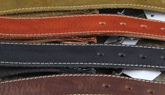Genuine Leather Punk Rock Biker Trucker Mens Belt Men Black Coffee Belt for Men