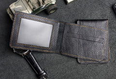 wallet outside id window Leather Bifold Wallet With ID Window Slim Wallet With ID Window Mens Wallet With ID Window