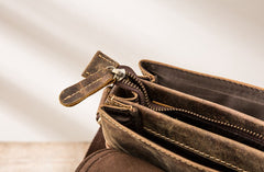 Small Leather Vintage Mens Cool Messenger Bags Shoulder Bags  for Men - iwalletsmen