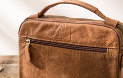 Cool Leather Small Mens Messenger Bags Small Shoulder Bags  for Men - iwalletsmen