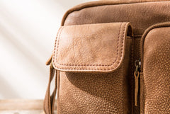 Cool Leather Mens Messenger Bags Small Shoulder Bags  for Men - iwalletsmen