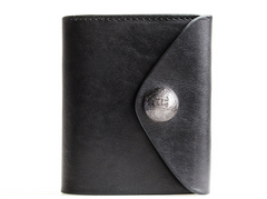 Genuine Leather Mens Cool billfold Leather Wallet Men Small Wallets Bifold for Men
