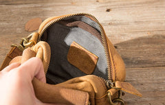 Leather Belt Pouch Phone Case Mens Waist Bag Shoulder Bag for Men - iwalletsmen