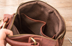 Cool Leather Mens Small Shoulder Bags Messengers Bag for Men - iwalletsmen