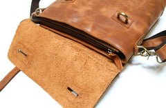 Vintage Mens Leather Briefcase Handbag Shoulder Bag Backpack for men - iwalletsmen
