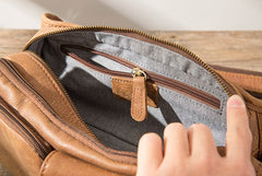 Vintage Leather Fanny Packs Mens Waist Bag Hip Pack Belt Bag for Men - iwalletsmen