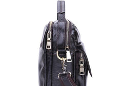 Leather Small Handbag Messenger Bag Shoulder Bag For Men - iwalletsmen