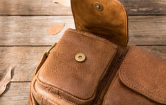Cool Small Leather Mens Shoulder Bags Messengers Bag for Men - iwalletsmen