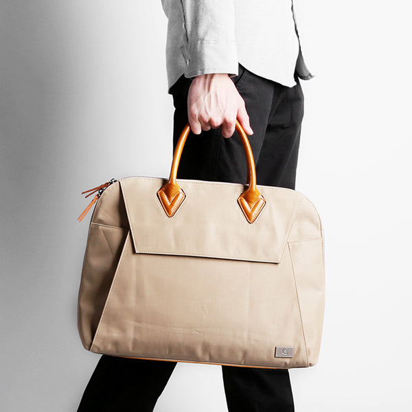 Fashion Canvas Men's 15.6‘’ Handbag Briefcase 13.3‘’ Business Laptop Briefcase For Men - iwalletsmen