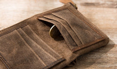 Cool Canvas Mens Small Wallet Bifold Vintage billfold Wallets for Men - iwalletsmen