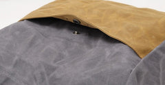 Mens Waxed Canvas Tote Bag Canvas Shopper Bag Canvas Shoulder Bag for Men - iwalletsmen