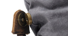 Cool Canvas Leather Mens Zipper Wristlet Bag Vintage Clutch Zipper Bag for Men - iwalletsmen