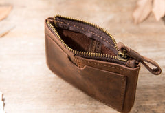 Leather Mens Card Holders Slim Front Pocket Wallet Coin Wallet for Men - iwalletsmen