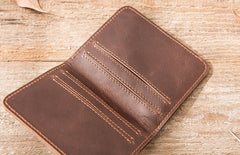 Cool Leather Mens Small Wallets Bifold Slim Front Pocket Wallet for Men - iwalletsmen