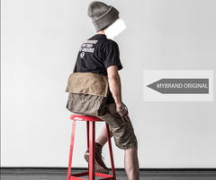 Canvas Mens Cool Small Messenger Bag iPad Bag Chest Bag Bike Bag Cycling Bag for men - iwalletsmen