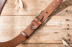 Handmade Cool Leather Mens Belt Leather Belt for Men - iwalletsmen