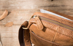 Cool Leather Small Mens Messenger Bags Shoulder Bags for Men - iwalletsmen