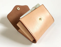 Handmade Leather Mens Cool billfold Wallet Card Holder Small Card Slim Wallets for Men