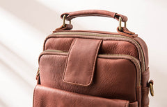 Cool Leather Mens Small Shoulder Bags Messengers Bag for Men - iwalletsmen