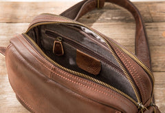 Cool Leather Small Mens Messenger Bags Small Shoulder Bag for Men - iwalletsmen