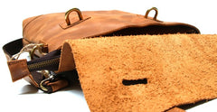 Vintage Mens Leather Briefcase Handbag Shoulder Bag Backpack for men - iwalletsmen
