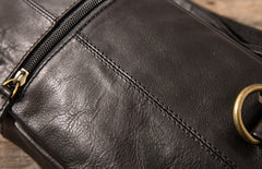 Vintage Leather Mens Sling Bag Sling Shoulder Bag Sling Backpack for men - iwalletsmen