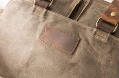 Waxed Canvas Messenger Bags for men Vintage Shoulder Bag for men - iwalletsmen