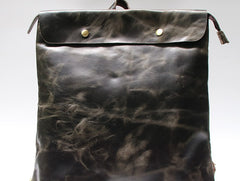 Cool Black Mens Leather Backpack Travel Backpacks School Backpacks for men - iwalletsmen