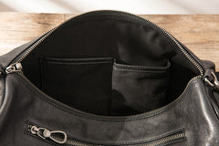 Cool Leather Mens Barrel Shoulder Bags Messenger Bags for Men - iwalletsmen