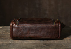 Genuine Leather Mens Cool Shoulder Bag Messenger Bag Chest Bag Bike Bag Cycling Bag for men