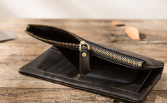 Cool Mens long Wallet Leather Bifold Wallet Long Wallets for Men - iwalletsmen