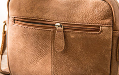 Cool Leather Mens Messenger Bags Small Shoulder Bags  for Men - iwalletsmen