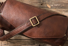 Cool Small Mens Leather Barrel Bag Messenger Bags Shoulder Bags  for Men - iwalletsmen