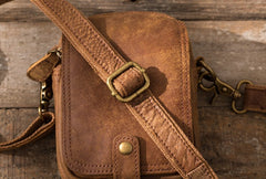 Leather Belt Pouch Phone Cases Mens Waist Bag Shoulder Bag for Men - iwalletsmen