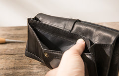 Cool Mens long Wallet Leather Bifold Wallet Long Wallets for Men - iwalletsmen